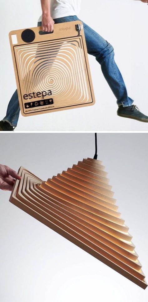 Material Exploration Design, Wooden Product Design, Conceptual Product Design, Unique Lamp Design, Origami Product Design, Elegant Product Design, Good Design Product, Geometric Product Design, Industrial Design Aesthetic