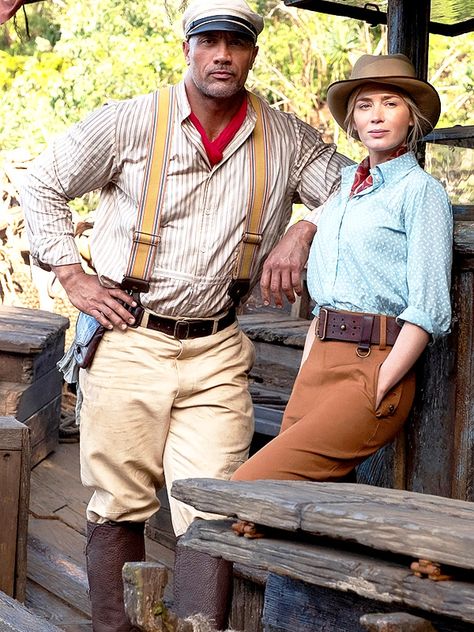 Jungle Cruise (2021) Jungle Cruise Movie, Safari Outfit Women, Jungle Costume, Explorer Costume, Safari Outfit, Safari Outfits, Jack Whitehall, Jungle Cruise, Adventure Outfit