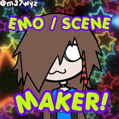 Scene Art Pfp, Scene Oc Art, Scene Pfp For Discord, Scene Aesthetic Pfp, Scene Art Emo, Scene Picrew, Emo Whispers, Emo Pixel Art, Scene Whispers