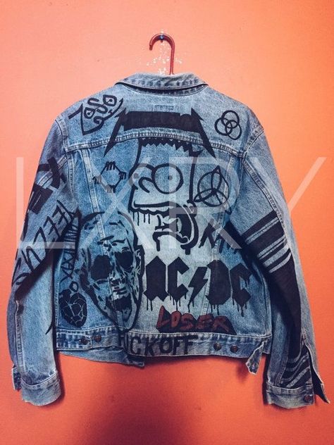 Yeezus Shirt, Kanye West Shirt, Kids See Ghosts, Embroidery Tiger, Kanye West Yeezus, Diy Denim Jacket, Custom Denim Jacket, Diy Jeans, Denim Art