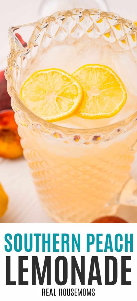 Lemonade Punch Recipe, Lemonade Smoothie, Sweet Tea Recipes, Lemonade Punch, Iced Starbucks Drinks, Juice Smoothies Recipes, Peach Lemonade, Drink Recipes Nonalcoholic, Lemonade Party