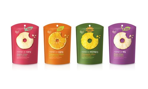 Bokumjari Fruits Snack on Packaging of the World - Creative Package Design Gallery Crazy Packaging, Snacks Package, Healthy Food Packaging, Chips Packaging, Chip Packaging, Tamarind Juice, Fruit Chip, Fruit Packaging, Juice Packaging