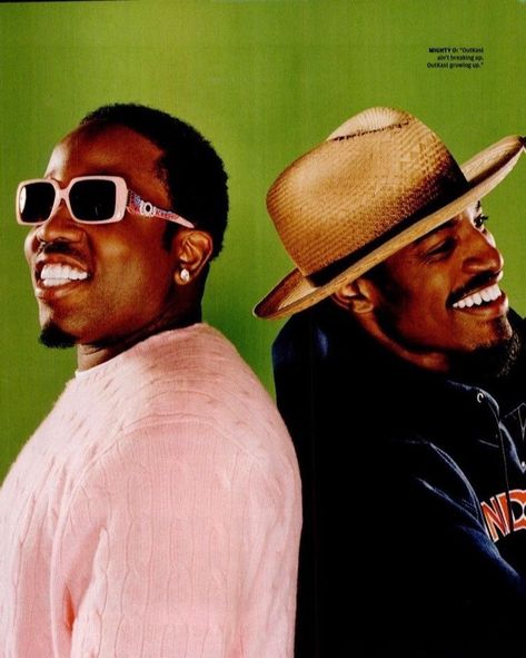 #Outkast op Tumblr Goodie Mob, Vibe Magazine, Andre 3000, Dirty South, Black Magazine, Straight Outta Compton, Big Boi, Black Glamour, Vintage Black Glamour