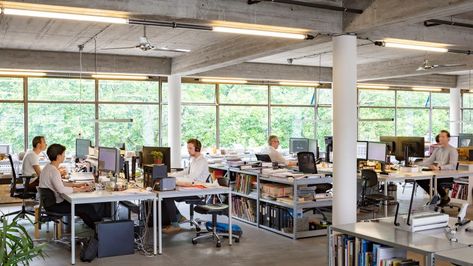 Studios of Dutch architecture firms including OMA and MVRDV revealed Architect Office Workspace, Mvrdv Architecture, Workshop Architecture, Dutch Architecture, Design Studio Workspace, Architecture Firms, Home Studio Photography, Architecture Company, University Architecture