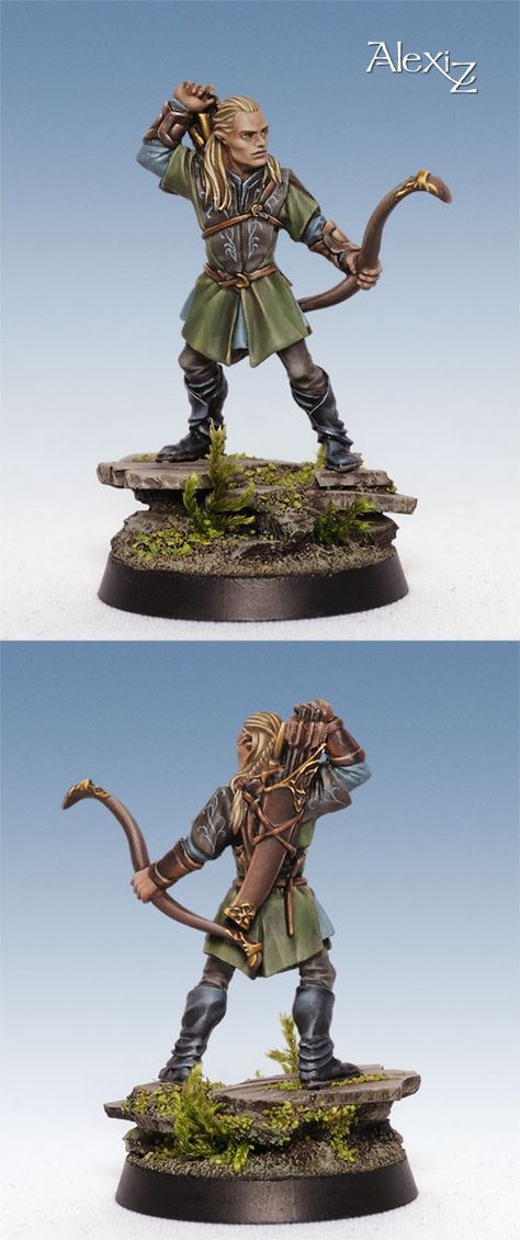 LotR | The Hobbit  | Middle Earth | Miniatures | Wargaming | Diorama | Legolas | Alexi Z Middle Earth Miniatures, Lotr Miniatures, Lord Of The Rings Miniatures, Mirkwood Elves, Lotr Elves, Reaper Miniatures, D&d Minis, Female Elf, 28mm Miniatures