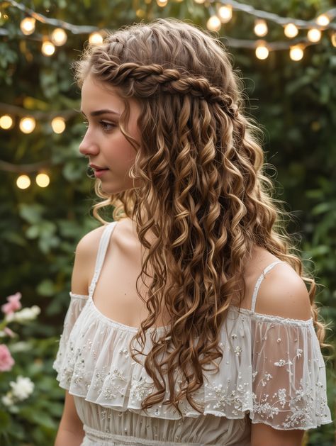 Get Noticed! 22 Teen Hairstyles That Will Turn Heads This Year – Scan to Talk Quick Hairstyles For School, Long Curly Haircuts, Curly Hair Tutorial, Ethnic Hairstyles, Medium Curly Hair Styles, Natural Curls Hairstyles, Back To School Hairstyles, Hoco Hair Ideas