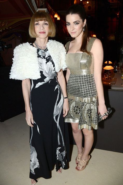 Anna Wintour and Bee Shaffer at the 2014 British Fashion Awards. Photo by Rex Features. Tatler, December 2, 2014. Bee Shaffer, Nick Grimshaw, Annabelle Wallis, Cafe Royal, Daisy Lowe, Jonathan Saunders, Lily Allen, Charlotte Gainsbourg, British Fashion Awards