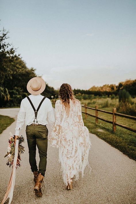 What a wonderful image www.weddingdresskent.co.uk Festival Bride, Bridal Hat, Boho Wedding Inspiration, Wedding Boho, Groom Outfit, Wedding Photography Poses, Elopement Inspiration, Boho Bride, Wedding Photography Inspiration