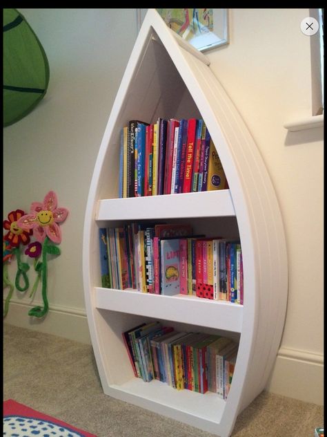 Boat bookcase Boat Bookcase, Bookcase, Nursery, Shelves, Home Decor