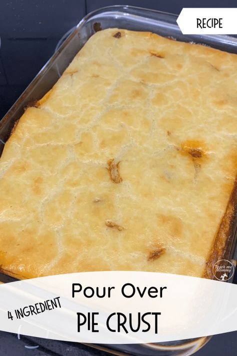 Pour Over Pie crust, quick and easy pie crust with only 4 ingredients! Saving time for moms! #teachmemommydotcom #recipes #cookingwithkids Pie Crust Recipe Easy, Montessori Teaching, Pie Dough Recipe, Homemade Pie Crust Recipe, Easy Pie Crust, Literacy Games, Learning Cards, Easy Pie, Counting Cards