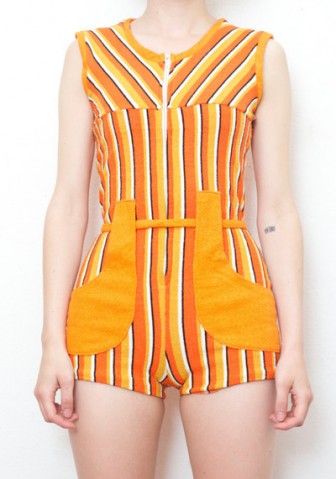 70s Romper Outfit, 70s Romper, 70s Orange, Curated Closet, Vintage Romper, Vintage Jumpsuit, Romper Outfit, Diy Dress, Short Jumpsuit