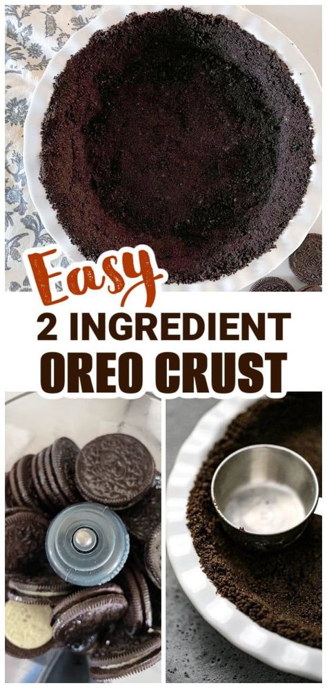 Get ready to be the star of your next dinner party or family gathering with this mouthwatering Divine Oreo Pie Crust! Packed with delicious chocolate and creamy Oreo filling, this homemade pie crust recipe is easy, scrumptious, and perfect for every dessert lover. Don't wait any longer - dive into Slice of Heaven! No Bake Pie Crust, Cheesecake Crust Recipe, Oreo Crust Recipe, No Bake Oreo Pie, Oreo Pie Crust, No Bake Pie, Chocolate Pie Crust, Oreo Pie, Cheesecake Crust