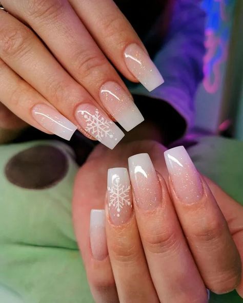 Christmas Nail Designs Acrylic, Winter Nails Acrylic, Christmas Nails Easy, Girly Acrylic Nails, Classy Acrylic Nails, Christmas Nails Acrylic, Acrylic Nails Coffin Short, Pink Acrylic Nails, Uñas Acrilicas