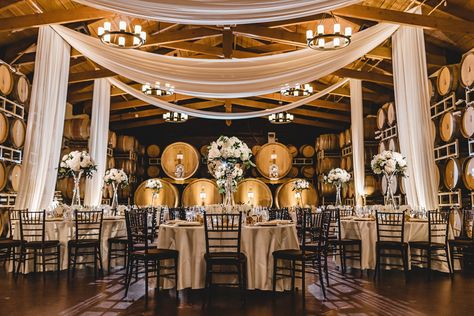 Ponte Winery Wedding in Temecula, CA. Photo by Jason Burns Photography. #jasonburnsphotography #temeculawedding #temeculaweddingphotographer #temeculaweddingphotography #temeculaphotographer #pontewineryweddings #pontewinerywedding #pontewinery Ponte Winery Wedding, Winery Wedding Reception, Barrel Room, Temecula Wedding, California Wedding Photography, Wedding Venue Inspiration, Orange County Wedding, Inn Wedding, Wedding Southern California