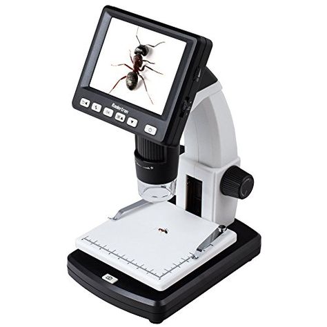 Koolertron 35 LCD Digital Microscope with 5MP Image Sensor 1200x Digital zoom USB connectable portable with LCD display 20300x Optical Zoom 5Mpix Digital Camera ** You can find more details by visiting the image link. Microscope Parts, Microscope Kids, Camera Stand, Digital Microscope, Spotting Scopes, Laboratory Equipment, Microscopes, Optical Lens, Scopes