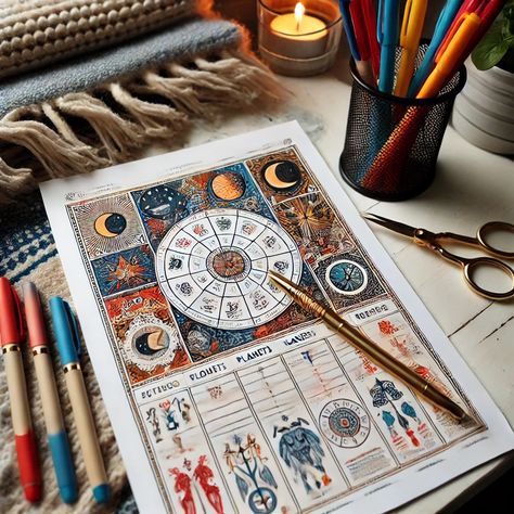 Astrology Printables: Tools for Learning and Living by the stars Astrology Printables, Astrology Aesthetic, 2024 Goals, Astrology Art, Floral Picks, First Blog Post, Family Dynamics, Natal Charts, The Cosmos