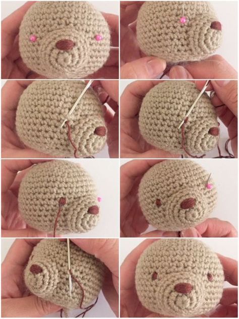 Crochet Eyes Free Pattern Amigurumi, Valentine Bear, Crochet Doll Tutorial, Crochet Eyes, Crochet Teddy Bear Pattern, Valentines Crafts, Valentines Crochet, Bear Valentines, Crochet Teddy Bear