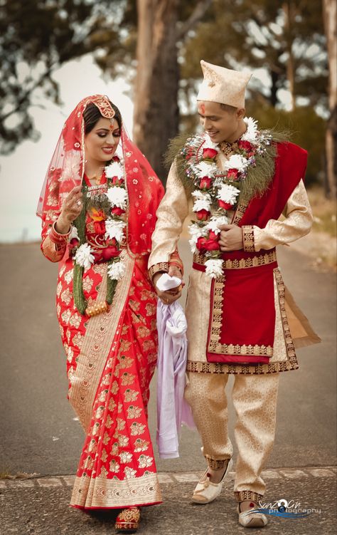 Nepali Engagement Dress, Nepalese Wedding, Nepali Wedding Dress, Nepal Wedding, Nepali Wedding Saree, Nepali Couple, Nepali Wedding, Nepali Bride, Nepali Bride Wedding Nepal