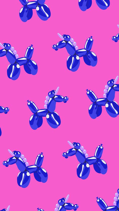 Balloon Dog Wallpaper Iphone, Balloon Dog Wallpaper, Fluid Bear, Balloon Unicorn, Dog Wallpaper Iphone, Poppy Wallpaper, Blue Butterfly Wallpaper, Trippy Wallpaper, Beautiful Art Paintings