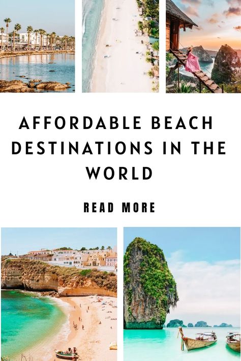 World Wild Schooling - https://worldwildschooling.com 12 Budget-Friendly Beach Destinations in the World To Live Like Royalty for Less - https://worldwildschooling.com/budget-friendly-beach-destinations-in-the-world-to-live/ Sand Landscape, Traveling Quotes, Nature Destinations, Tips For Flying, Life On A Budget, Travel Safety Tips, Destin Hotels, Travel Road Trip, Sea Nature