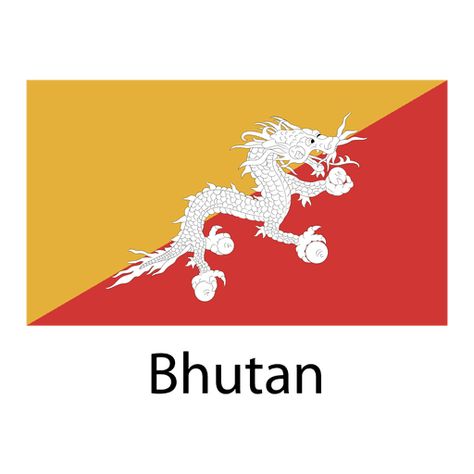 Bhutan Flag, Map Signs, Mo Design, Flag Png, Electronic Media, Educational Projects, Bhutan, Layout Template, Architecture Photo