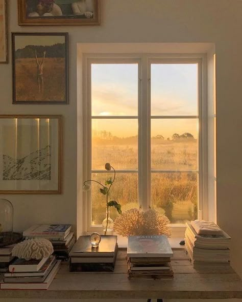 Window Views, Bedroom Inspo, Golden Hour, Dream Room, House Inspo, The Window, Cottage Core, Future House, My Room