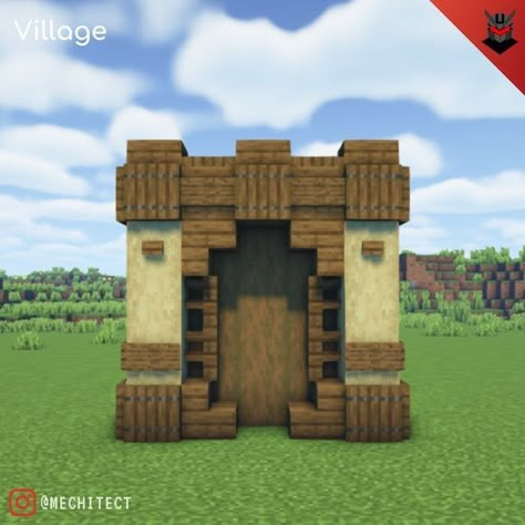 Minecraft Notice Board Design, Minecraft Wall Designs Inside, Minecraft Doorway Ideas, Minecraft Doorway, Minecraft Wall Design, Minecraft Doorway Design, Minecraft Wall Designs, Minecraft Wall, Minecraft Structures