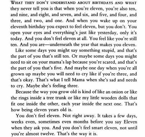 Growing Up Quotes, Sandra Cisneros, Eleventh Birthday, Fly Quotes, Online Course Design, Fear Of Flying, Dont Understand, Short Story, I Am Scared