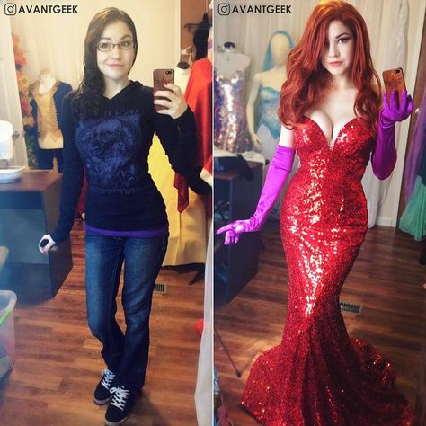 Olivia Mears' Jessica Rabbit cosplay - Album on Imgur Realistic Cosplay, Jessica Rabbit Cosplay, Rabbit Cosplay, Lady Deadpool, Quotes Pics, Pictures Quotes, Pictures Funny, American Dad, Jessica Rabbit