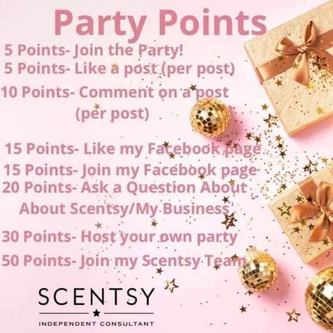 Scentsy Facebook Party, Scentsy Facebook, Facebook Party, 10 Points, Place Card Holders, 10 Things