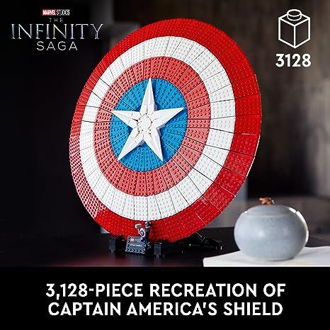 Marvel Building, Good Vs Evil, Superhero Cartoon, Lego Lovers, Lego Super Heroes, Great Graduation Gifts, Captain America Shield, Marvel Captain America, American Dad