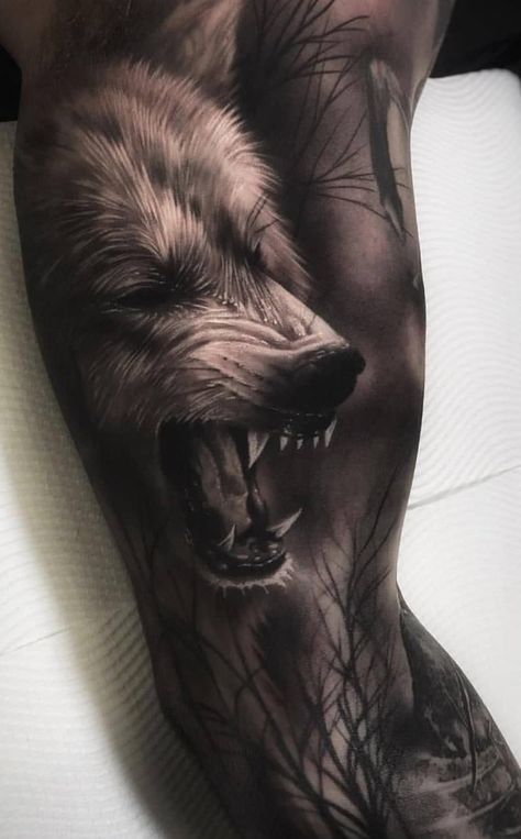 Mutterschaft Tattoos, Wolf Tattoo Forearm, Wolf Tattoo Meaning, Wolf Tattoo Ideas, Lup Singuratic, Snarling Wolf, Wolf Tattoos Men, Always Prepared, Wolf Tattoo Sleeve