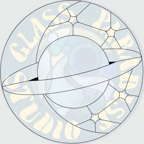 Glass Staining, Stained Glass Circles, Diy Stained Glass Window, Moon Planet, L'art Du Vitrail, Glass Window Art, Stained Glass Pattern, Stained Glass Diy, Stained Glass Crafts