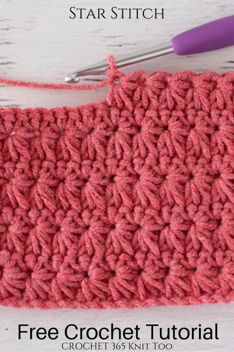 How To Crochet Star Stitch, Star Crochet Stitch Tutorials, Star Stitch Crochet Tutorial, Crochet Star Stitch Tutorial, Star Stitch Crochet Blanket, Crochet Star Stitch Blanket, Crochet Star Stitch Pattern, Star Stitch Crochet Pattern, Berry Stitch Crochet