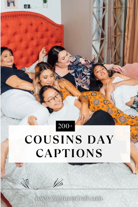 Cousins Day Out Captions, Caption For Cousins, Best Captions For Girls, Heartfelt Captions, Cousins Day, Cousins Funny, Family Captions, Catchy Captions, Song Captions