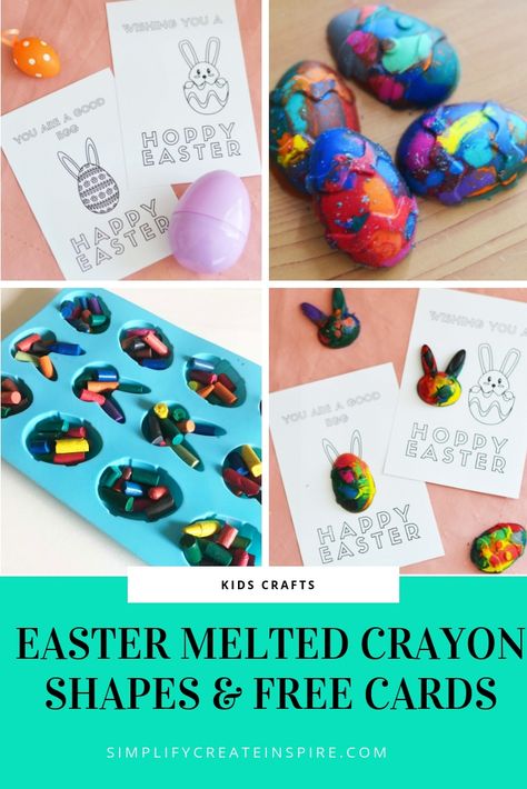 Easter Crayons, Easter Crafts Diy Kids, Crayon Art Diy, Shapes Printable, Crafts Printable, Diy Crayons, Class Gifts, Crayon Crafts, Easter Crafts For Adults