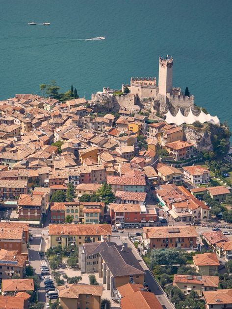 Malcesine Gardasee Panorama Aussicht