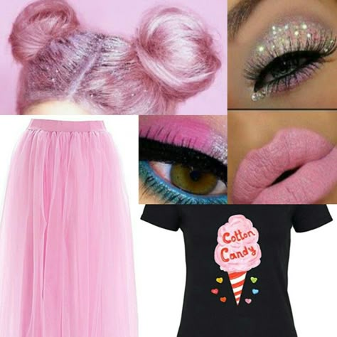 Cotton candy costume Candy Land Costumes, Cotton Candy Makeup, Cotton Candy Costume, Candy Costume, Candy Photoshoot, Candy Girls, Candy Costumes, Candy Makeup, Diy Costumes Women