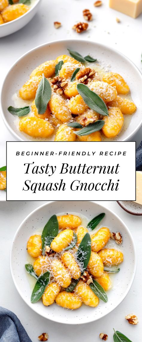 Image for Tasty Butternut Squash Gnocchi Butternut Squash Holiday Recipes, Gnocchi And Butternut Squash Recipes, Butternut Squash Thanksgiving Recipes, Butternut Squash Gnocchi Recipes, Butternut Squash Dinner Recipes, Autumn Squash Recipes, Butternut Squash Dinner, 2025 Recipes, Butternut Squash Gnocchi