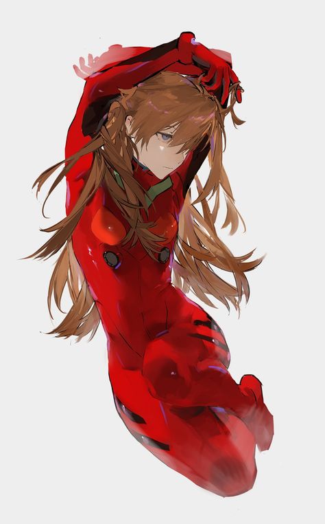 X Asuka Langley Soryu, Evangelion Art, Neon Evangelion, Asuka Langley, Nose Art, Neon Genesis Evangelion, Pose Reference, Drawing Reference, First Love