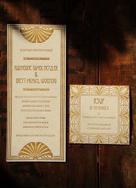 Gatsby Gala, Motifs Art Nouveau, Art Deco Invitations, Deco Wedding Invitations, 1920's Wedding, Art Deco Wedding Invitations, Motif Art Deco, 1920s Wedding, Gatsby Wedding