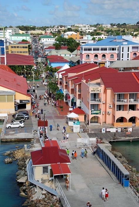 Antigua and Barbuda St Johns Antigua, Antigua Caribbean, Carribean Cruise, Breathtaking Scenery, Colorful Houses, Colonial History, Cruise Lines, Caribbean Island, Caribbean Vacations