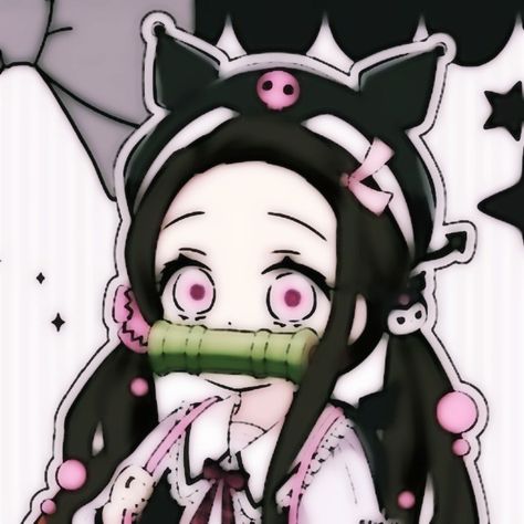 Demon slayer | Kimetsu No Yaiba | Nezuko Kamado | Kawaii | Sanrio | Kuromi | Slayer Tattoo, Cute Blue Wallpaper, Heart Iphone Wallpaper, Kawaii Sanrio, Kitty Drawing, Hello Kitty Drawing, Nezuko Kamado, Sanrio Wallpaper, Demon Slayer Kimetsu No Yaiba