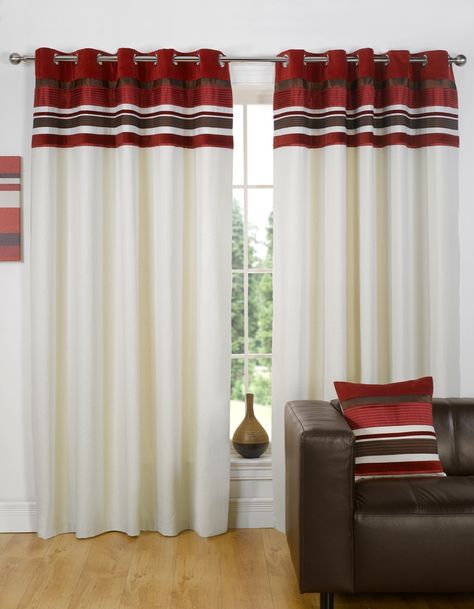 Red And White Curtains, Minimalist Curtains, Cream Curtains, House Arch Design, Quality Curtains, Arch Design, White Curtains, Curtains Living Room, Ready Made