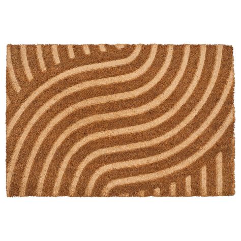 VALLENSVED Door mat, indoor, natural, 1'4"x2'0" The playful, relief-textured pattern is an eye-catcher for your entrance. Made from rugged coir to outlast years of comings and goings. Add character to the entrance of your home by choosing a door mat with a pattern or different colors. Ikea Door, Door Mat Indoor, Ikea Ireland, Ikea 365, Indoor Doors, Indoor Door Mats, Crochet Videos Tutorials, Ikea Family, Style Tile