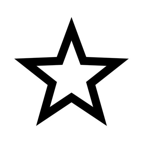 Star Outline Tattoo, Star Outline, Outline Tattoo, Star Clipart, Star Illustration, Black And White Stars, Star Background, Light Rays, Clipart Black And White