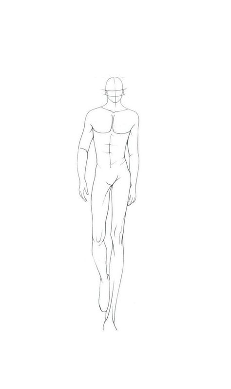 Male Figure Template Fashion Drawings, Men Body Figure Sketch, Man Fashion Illustration Sketches, Male Croquie Illustration, Men Croquis Pose, Mens Fashion Croquis Templates, Male Model Figure Sketch, Mens Sketches Illustration, Men Model Sketch