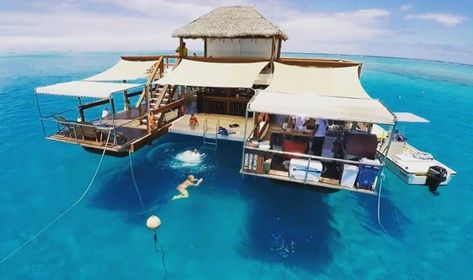 Cloud 9 Fiji, Fiji Photos, Floating House, Destination Voyage, Cloud 9, Luxury Life, Vacation Destinations, House Boat, Vacation Spots