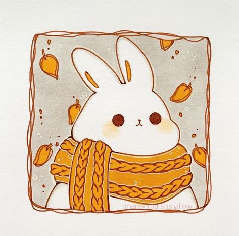 Pumpkin Canvas Painting, Fall Drawings, 강아지 그림, Cute Little Drawings, Autumn Art, Cute Animal Drawings, Cute Doodles, الرسومات اللطيفة, 귀여운 동물