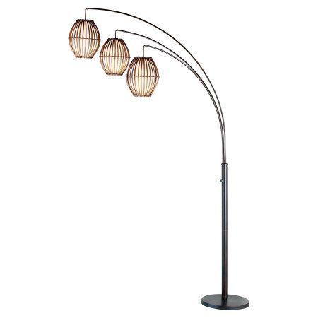 Adesso Maui 4026 Arc Lamp - Antique Bronze Bronze Arc Floor Lamp, Target Floor Lamps, Diy Floor Lamp, Indoor Floor Lamps, Paper Floor Lamp, Mid Century Floor Lamps, Arc Floor Lamp, Tree Floor Lamp, Lantern Floor Lamp